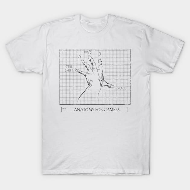 Anatomy for Gamers T-Shirt by Meca-artwork